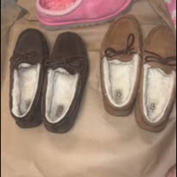 UGG Women's Moccasins in Brown and Tan - Picture 1 of 3